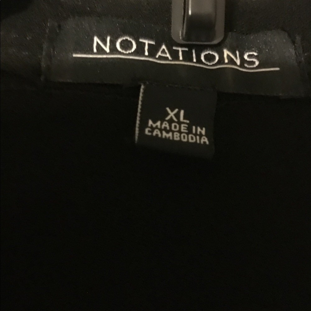 B&W Notations blouse & sweater combo - Picture 2 of 3
